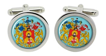 Miskolc (Hungary) Cufflinks in Chrome Box