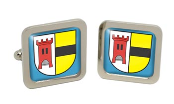 Moers (Germany) Square Cufflinks in Chrome Box