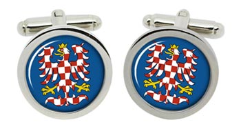 Moravia (Czech) Cufflinks in Chrome Box