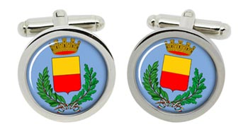 Naples City (Italy) Cufflinks in Chrome Box