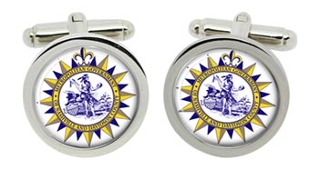 Nebraska USA Cufflinks in Chrome Box