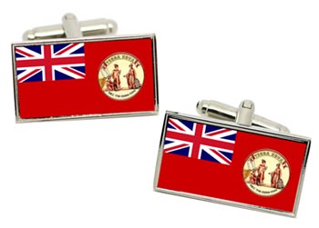 Newfoundland (Old) (Canada) Flag Cufflinks in Chrome Box