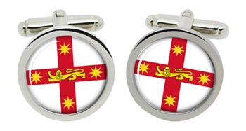 New South Wales, Australia Cufflinks in Chrome Box