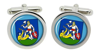 Carniola (Slovenia) Cufflinks in Chrome Box