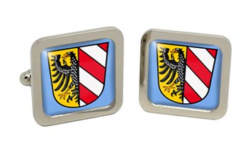 Nuremberg (Germany) Square Cufflinks in Chrome Box