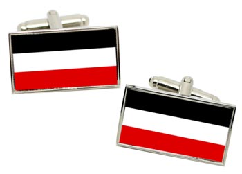 Old German Flag Flag Cufflinks in Chrome Box