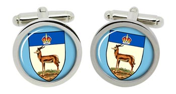 South Africa Cufflinks in Chrome Box