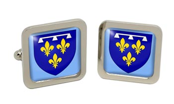 Orlanais (France) Square Cufflinks in Chrome Box