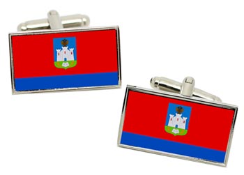 Oryol Oblast (Russia) Flag Cufflinks in Chrome Box
