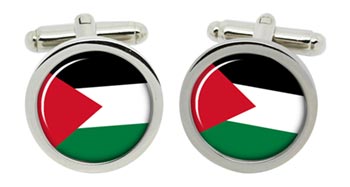 Palestine Cufflinks in Chrome Box