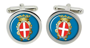 Pavia (Italy) Cufflinks in Chrome Box