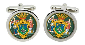 Pcs (Hungary) Cufflinks in Chrome Box