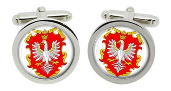 Polish Royal Crest Cufflinks in Chrome Box
