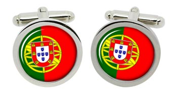 Portugal Cufflinks in Chrome Box
