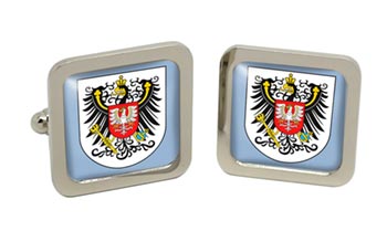 Posen (Germany) Square Cufflinks in Chrome Box