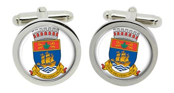 Quebec City (Canada) Cufflinks in Chrome Box