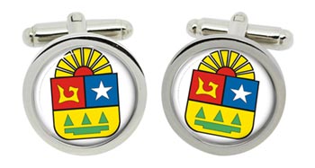 Quintana Roo (Mexico) Cufflinks in Chrome Box