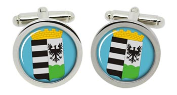 Salgótarján (Hungary) Cufflinks in Chrome Box