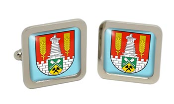 Salzgitter (Germany) Square Cufflinks in Chrome Box