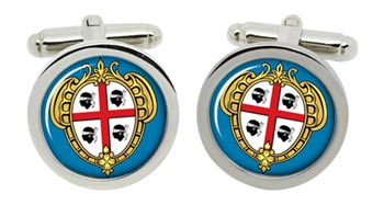 Sardinia Sardegna (Italy) Cufflinks in Chrome Box