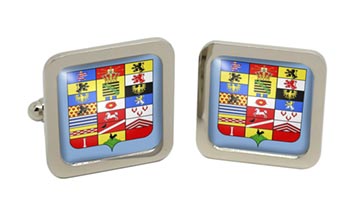 Saxe-Altenburg (Germany) Square Cufflinks in Chrome Box