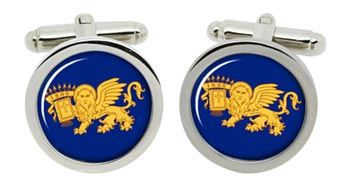 Septinsular Republic (Greece) Cufflinks in Chrome Box