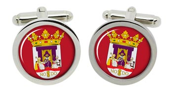 Spain Cufflinks in Chrome Box