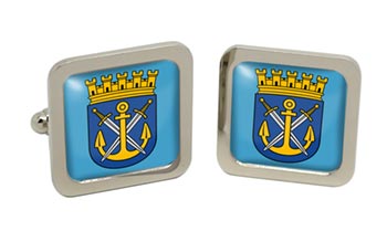 Solingen (Germany) Square Cufflinks in Chrome Box