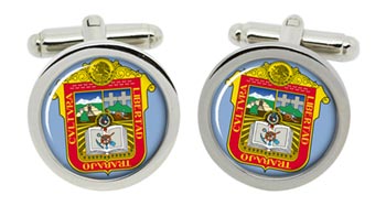 State of Mexico Cufflinks in Chrome Box