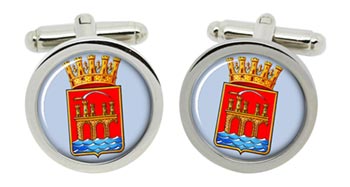 Trapani (Italy) Cufflinks in Chrome Box