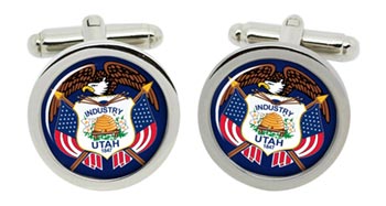 Vermont USA Cufflinks in Chrome Box