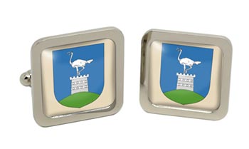 Vas (Hungary) Square Cufflinks in Chrome Box