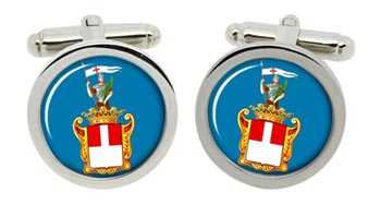 Varese (Italy) Cufflinks in Chrome Box