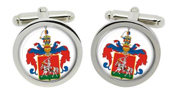 Veszprm (Hungary) Cufflinks in Chrome Box