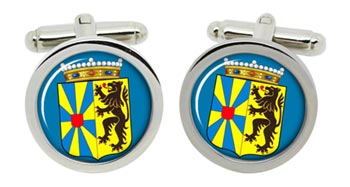 West-Vlaanderen (Flanders, Belgium) Cufflinks in Chrome Box