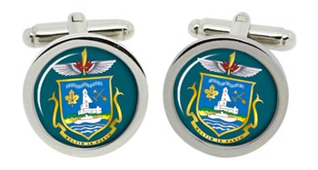 Yellowknife (Canada) Cufflinks in Chrome Box