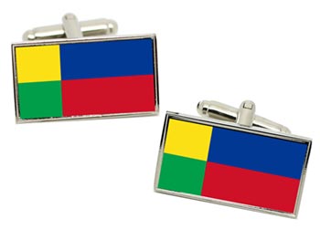 Žilina Region (Slovakia) Flag Cufflinks in Chrome Box
