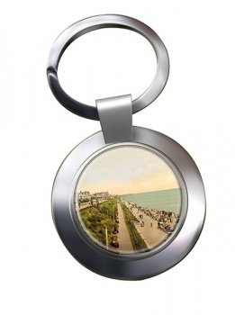 Clacton Promenade Essex Chrome Key Ring