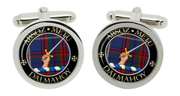 Dalmahoy Scottish Clan Cufflinks in Chrome Box