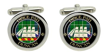 Duncan Scottish Clan Cufflinks in Chrome Box