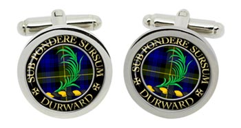 Durward Scottish Clan Cufflinks in Chrome Box