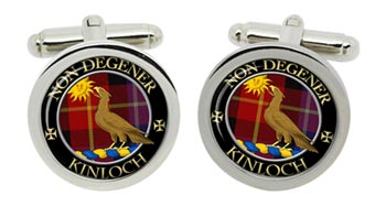 Kinloch Scottish Clan Cufflinks in Chrome Box