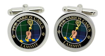 Lammie Scottish Clan Cufflinks in Chrome Box
