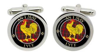 Lyle Scottish Clan Cufflinks in Chrome Box