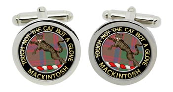 Mackintosh Scottish Clan Cufflinks in Chrome Box