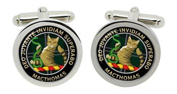 Macthomas Scottish Clan Cufflinks in Chrome Box
