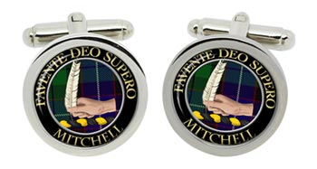 Mitchell Scottish Clan Cufflinks in Chrome Box