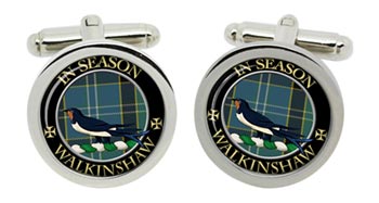 Walkinshaw Scottish Clan Cufflinks in Chrome Box