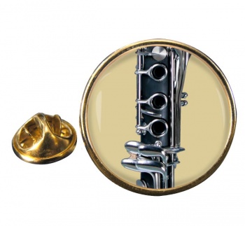 Clarinet Round Pin Badge