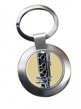 Clarinet Chrome Key Ring